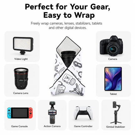 PULUZ 45 x 45cm Camera Wrap Cloth Foldable Microfiber Camera Lens Protective Wrap