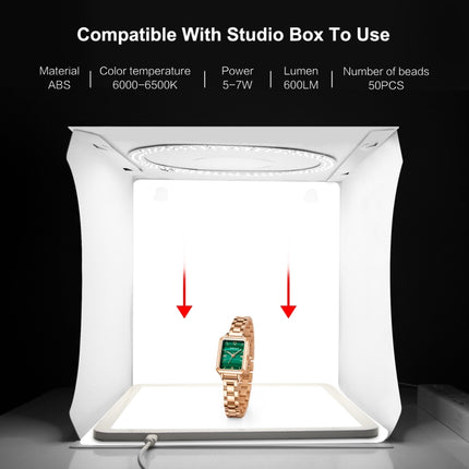 PULUZ 20cm LED Shadowless Light Pad for Photo Studio Box, 20cm Shadowless Light