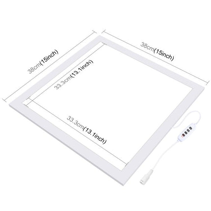PULUZ 1000LM LED Acrylic No Polar Dimming Shadowless Light Pad with Switch for 40cm Photo Studio Box, Light(US), Light(UK), Light(EU)