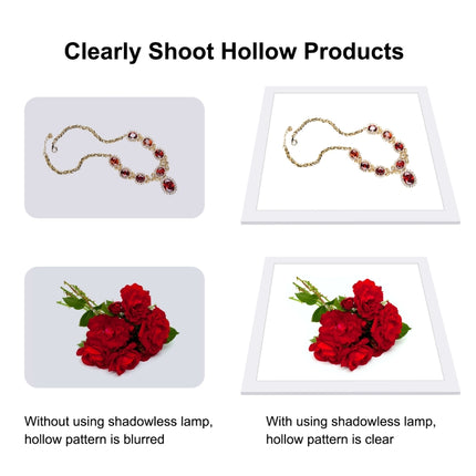 PULUZ 1000LM LED Acrylic No Polar Dimming Shadowless Light Pad with Switch for 40cm Photo Studio Box, Light(US), Light(UK), Light(EU)