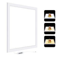 PULUZ 38cm 1200LM LED Photography Shadowless Light Lamp Panel Pad with Switch, Metal Material, No Polar Dimming Light, 34.7cm x 34.7cm Effective Area, 38cm Shadowless Light