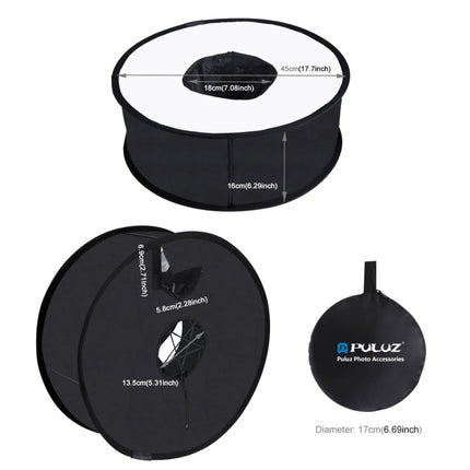 PULUZ 45cm Round Style Macro and Portrait Softbox SpeedLite Flash Light Foldable Diffuser, 45cm Round