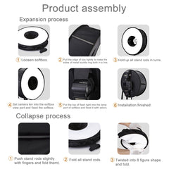 PULUZ 45cm Round Style Macro and Portrait Softbox SpeedLite Flash Light Foldable Diffuser