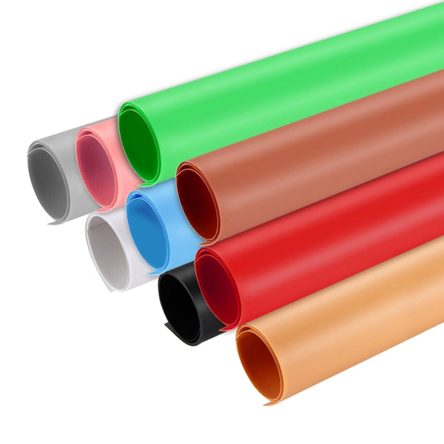 PULUZ Photography Background PVC Paper Kits for Studio Tent Box, Size: 121cm x 58cm, Backdrop 60cm(Blue), Backdrop 60cm(Red), Backdrop 60cm(B), Backdrop 60cm(Y), Backdrop 60cm(W)