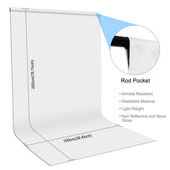 PULUZ 1m x 2m Photography Background Thickness Photo Studio Background Cloth Backdrop