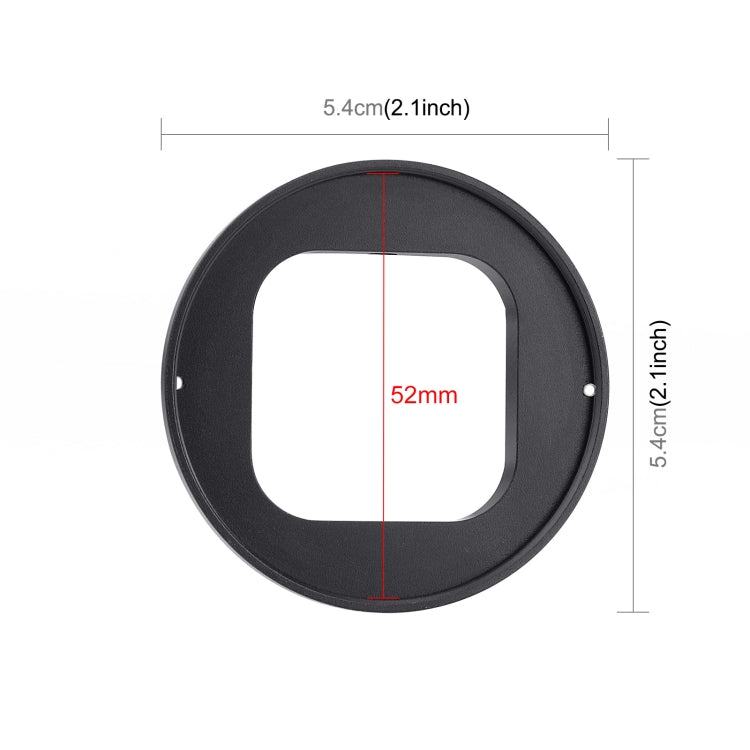 PULUZ 52mm UV Lens Filter for GoPro HERO12 Black /11 Black Mini /11 Black /10 Black /9 Black, with Adapter Ring, UV Filter