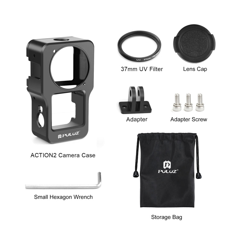 PULUZ CNC Aluminum Alloy Cage for DJI Action 2