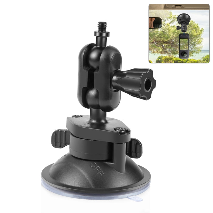 PULUZ 1/4 inch Magic Arm Suction Cup Mount, 1/4 inch Suction Cup Mount