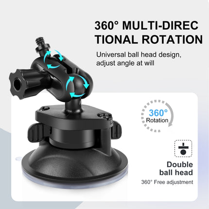 PULUZ 1/4 inch Magic Arm Suction Cup Mount, 1/4 inch Suction Cup Mount