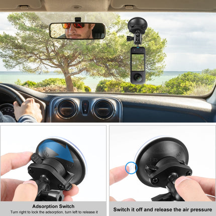 PULUZ 1/4 inch Magic Arm Suction Cup Mount, 1/4 inch Suction Cup Mount