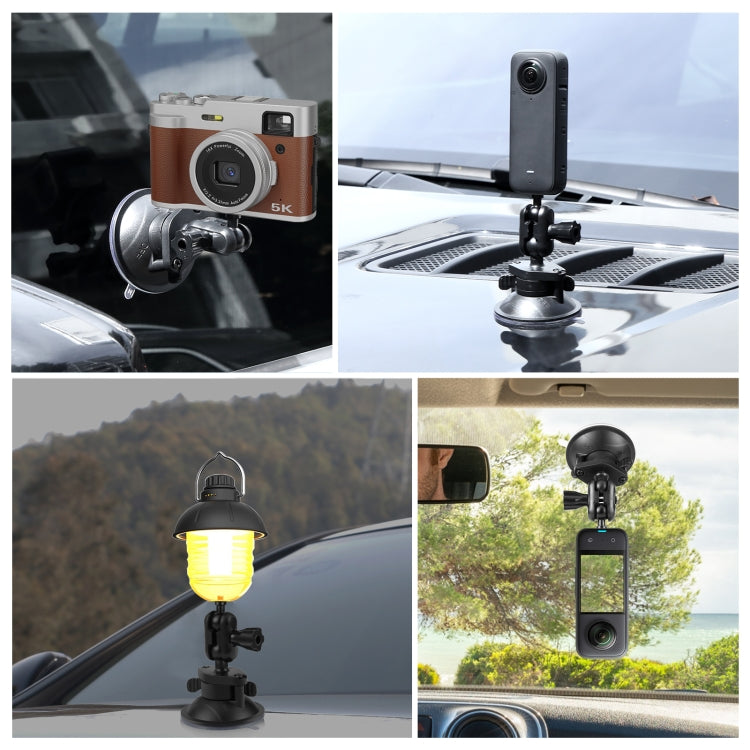 PULUZ 1/4 inch Magic Arm Suction Cup Mount