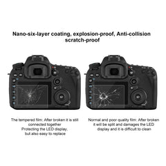 PULUZ 2.5D 9H Tempered Glass Film for Canon EOS 7D Mark II / 7D / N2 / PSN / Nikon V1 / P520 / S9400 / S680 / COOLPIX S6500 / S5200 / Samsung WB35F / OLYMPUS VG170 / 1DIV / Fuji S205 / Casio ZR70 / FC500S, For Canon 7D II