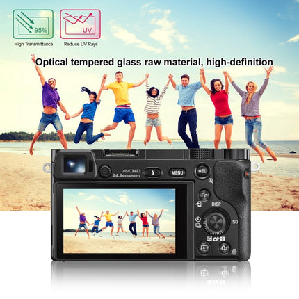 PULUZ 2.5D 9H Tempered Glass Film for Sony A6000, Compatible with Sony A6500 / A5100 / 6100 / A6600 / A5000 / A6400 / A6300 / A3000 / NEX-7/ NEX-6 / NEX-5N / NEX-3N / NEX5C / NEX-C3 / NEX-5T / H400, Panasonic W850K, Olympus TG850 / TG860 / TG870 PM2 / ...