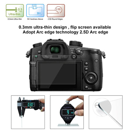 PULUZ 2.5D 9H Tempered Glass Film for Panasonic GH5 / GH5S , Compatible with Canon EOS M3 / M5 / M10 / R