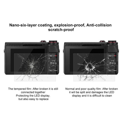 PULUZ 2.5D 9H Tempered Glass Film for Canon G7X, Compatible with Canon G3X / G9X / G5X / G7XII / G9XII / G1X Mark III / M6 / M100 / M50 / EOS RP / M6 Mark II, For Canon G7X