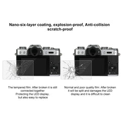 PULUZ 2.5D 9H Tempered Glass Film for Fujifilm X-T10, Compatible with Fujifilm X-A1 / X-A2 / X-M1 / X30 / X-T20 / X-T30 / X-T100 / X-E3, Panasonic GF8, Nikon S2, Casio ZS240 / ZS210 / ZS190 / EX-FR200 / EX-FR110H / EX-FR100L / EX-FRX10�����������������...
