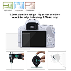 PULUZ 2.5D 9H Tempered Glass Film for Canon EOS 200D / 200D II, Compatible with Canon KISS X9 / EOS Rebel SL2, Panasonic S1H, For Canon 200D