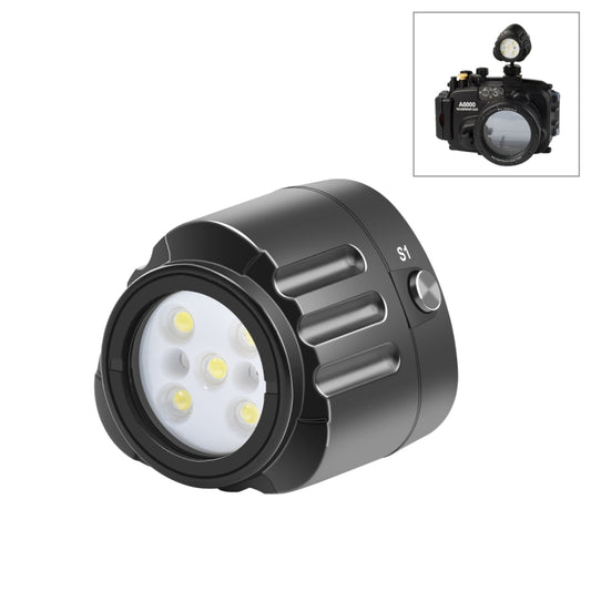 PULUZ 40m Underwater LED Photography Fill Light 1000LM 3.7V/1100mAh Diving Light for GoPro, Insta360, DJI and Other Action Cameras, 3.7V/1100mAh