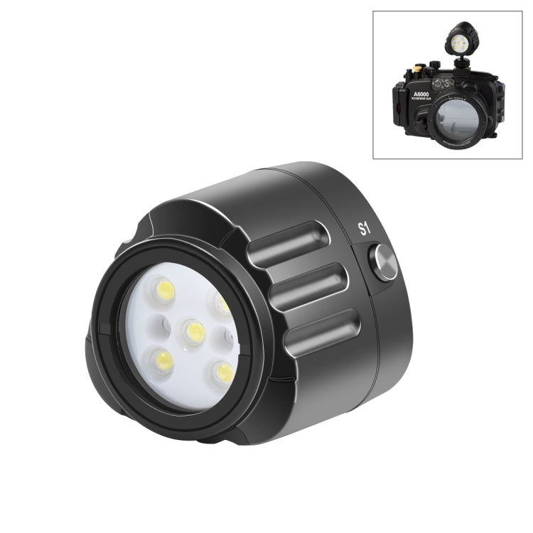 PULUZ 40m Underwater LED Photography Fill Light 1000LM 3.7V/1100mAh Diving Light for GoPro, Insta360, DJI and Other Action Cameras