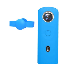 PULUZ Silicone Protective Case with Lens Cover for Ricoh Theta SC2 360 Panoramic Camera, Silicone Case For Ricoh Theta SC2(Black), Silicone Case For Ricoh Theta SC2(Blue), Silicone Case For Ricoh Theta SC2(Red)