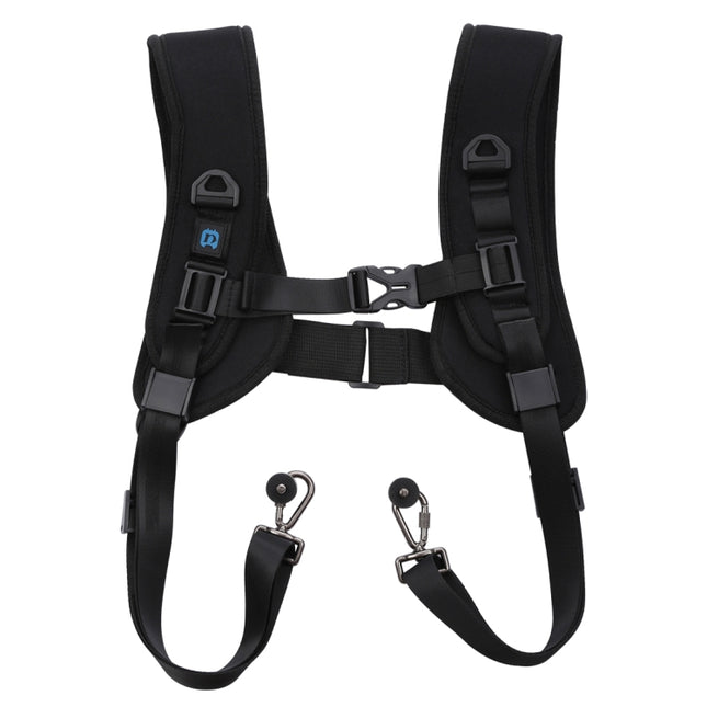 PULUZ Quick Release Double Shoulder Harness Soft Pad Decompression Foam Strap Belt for DSLR Digital Cameras, Double Shoulder