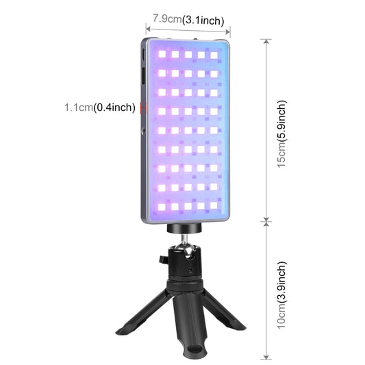 PULUZ LED Full Color RGB Beauty Fill Light Pocket Vlogging Photography Light, Pocket Light