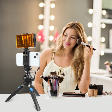 PULUZ Mini VLOG Live Stabilizer Stand Tripod with Phone Clamp for Smartphones, Mini VLOG Live Stabilizer(Blue), Mini VLOG Live Stabilizer(Red)