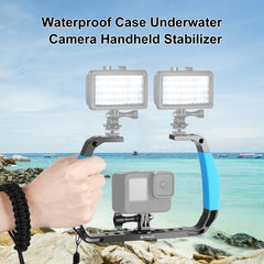 PULUZ Dual Silicone Handles Aluminium Alloy Underwater Diving Rig for GoPro, Other Action Cameras and  Smartphones, For Action Cameras and Smartphones