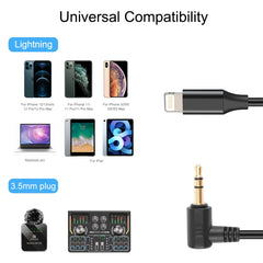 PULUZ 3.5mm TRS Male to 8 Pin Male Live Microphone Audio Adapter Cable for PU3153 / PU3154
