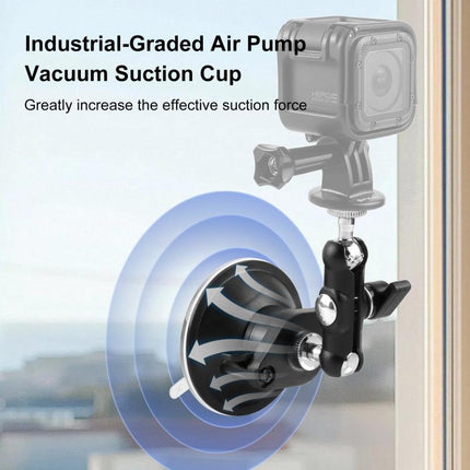 PULUZ Upgraded 1/4 inch Magic Arm Suction Cup Mount, Upgraded 1/4 inch Suction Cup Mount