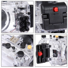 PULUZ 40m Underwater Depth Diving Case Waterproof Camera Housing for Sony RX100 III, For RX100 III