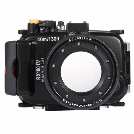 PULUZ 40m Underwater Depth Diving Case Waterproof Camera Housing for Sony RX100 IV, For RX100 IV