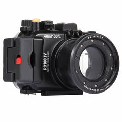 PULUZ 40m Underwater Depth Diving Case Waterproof Camera Housing for Sony RX100 IV, For RX100 IV