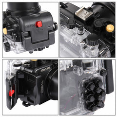 PULUZ 40m Underwater Depth Diving Case Waterproof Camera Housing for Sony RX100 IV, For RX100 IV