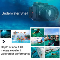 PULUZ 40m Underwater Depth Diving Case Waterproof Camera Housing for Sony RX100 IV, For RX100 IV