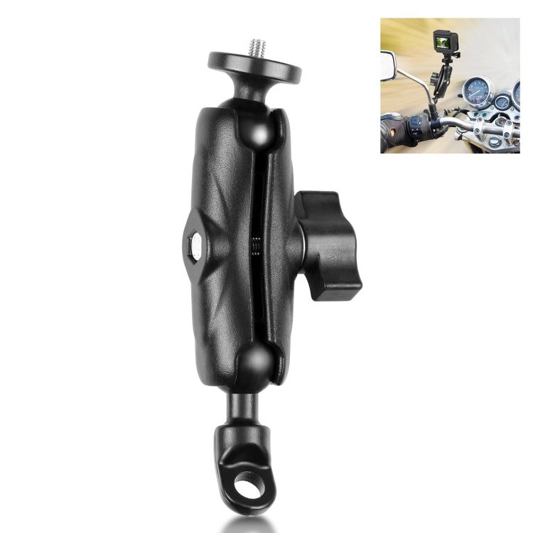 PULUZ Motorcycle Holder Mirror Base Hole Fixed Mount for GoPro and Other Action Cameras