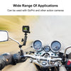 PULUZ Motorcycle Holder Rearview Mirror Fixed Mount for GoPro and Other Action Cameras