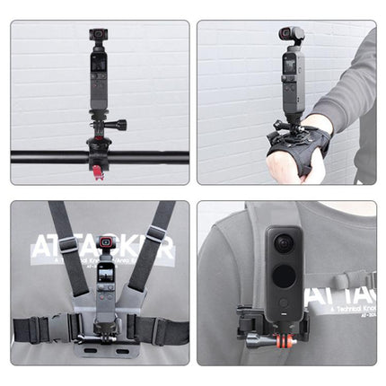 PULUZ 1/4 inch Screw Adjustable ABS Action Camera Tripod Adapter, ABS Camera Adapter