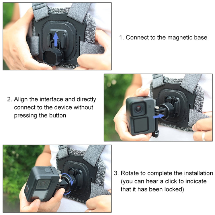 PULUZ Action Camera Quick Release Magnetic Base Adapter