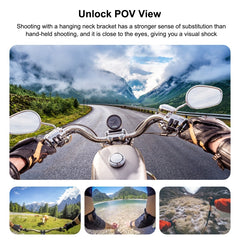 PULUZ Lazy Neck Bracket POV View Mount with Phone Clamp for GoPro Action Cameras / Phones, Magnetic Silicone Collar Bracket