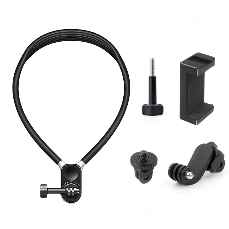 PULUZ Lazy Neck Bracket POV View Mount with Phone Clamp for GoPro Action Cameras / Phones