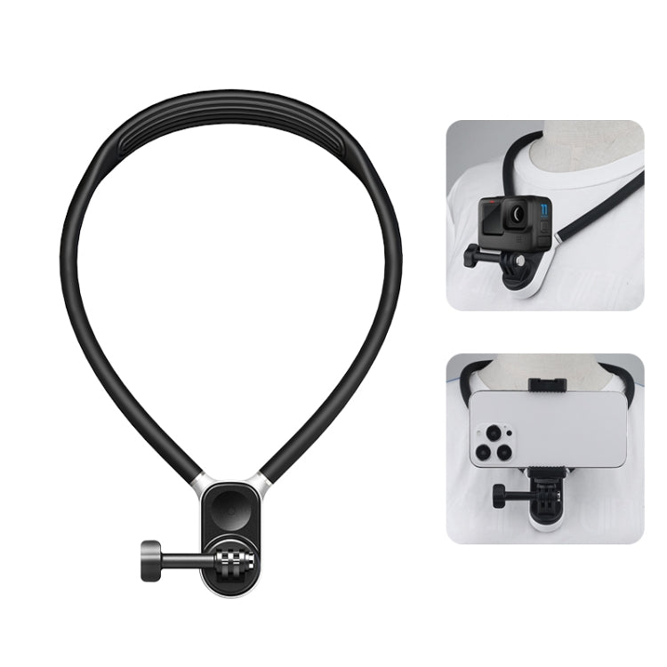 PULUZ Lazy Neck Bracket POV View Mount with Phone Clamp for GoPro Action Cameras / Phones