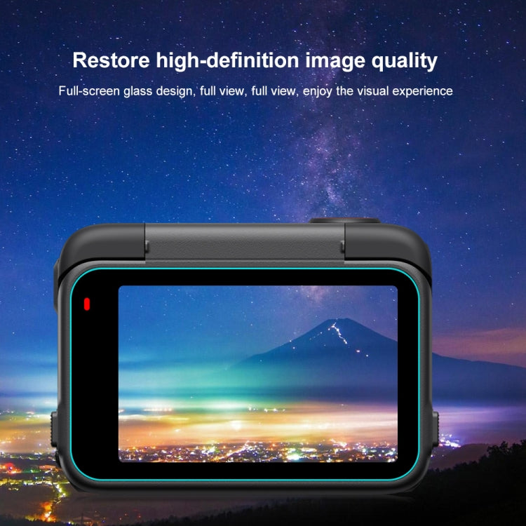 For Insta360 Ace Pro 2 PULUZ 3 in 1 Rear & Front  Screen and Lens Tempered Glass Film