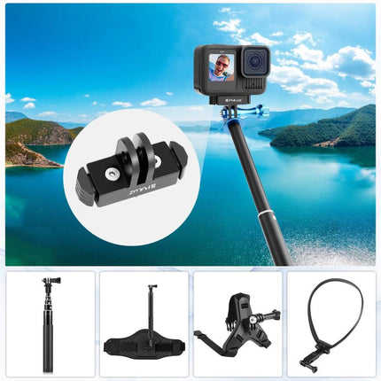 For GoPro HERO13 Black  PULUZ Magnetic Quick Release Base Mount, For GoPro HERO13 Black / MAX2 (Black), For GoPro HERO13 Black (Black Red)