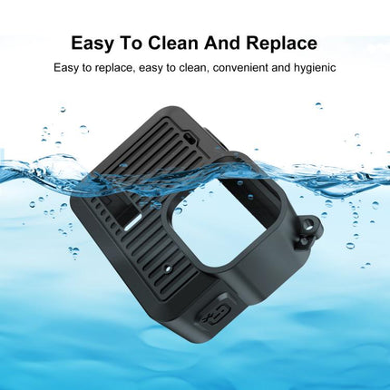 For GoPro HERO 2024 PULUZ Silicone Protective Case Side Interface Cover with Wrist Strap & Lens Cover, Silicone Protective Case