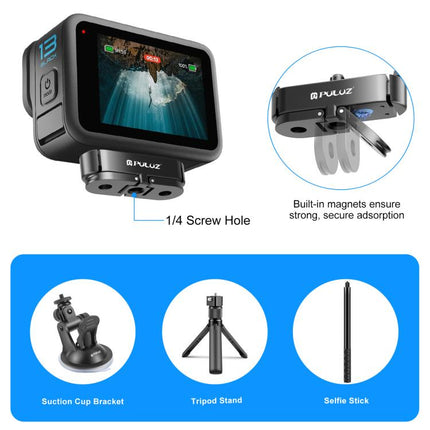 For GoPro HERO13 Black PULUZ Magnetic Quick Release Metal Base, For GoPro HERO13 Black / MAX2