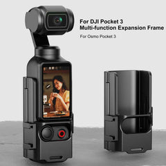 For DJI OSMO Pocket 3 PULUZ Plastic Protection Frame Expansion Cold Shoe Adapter Bracket