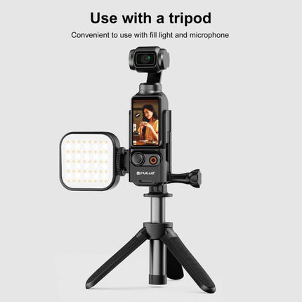 For DJI OSMO Pocket 3 PULUZ Plastic Protection Frame Expansion Cold Shoe Adapter Bracket