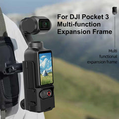 For DJI OSMO Pocket 3 PULUZ Plastic Protection Frame Expansion Cold Shoe Adapter Bracket