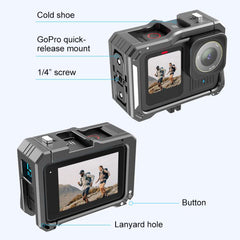 For GoPro HERO13 Black /12 Black /11 Black /10 Black /9 Black PULUZ Metal Camera Cage